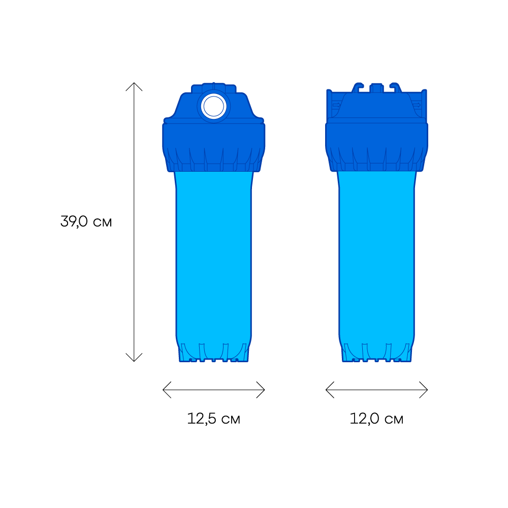 Корпус предфильтра для холодной воды армированный на 1/2 — фото 2  Корпус предфильтра для холодной воды армированный на 1/2 — фото 2