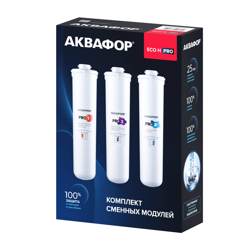 Комплект сменных модулей для Аквафор ECO H Pro