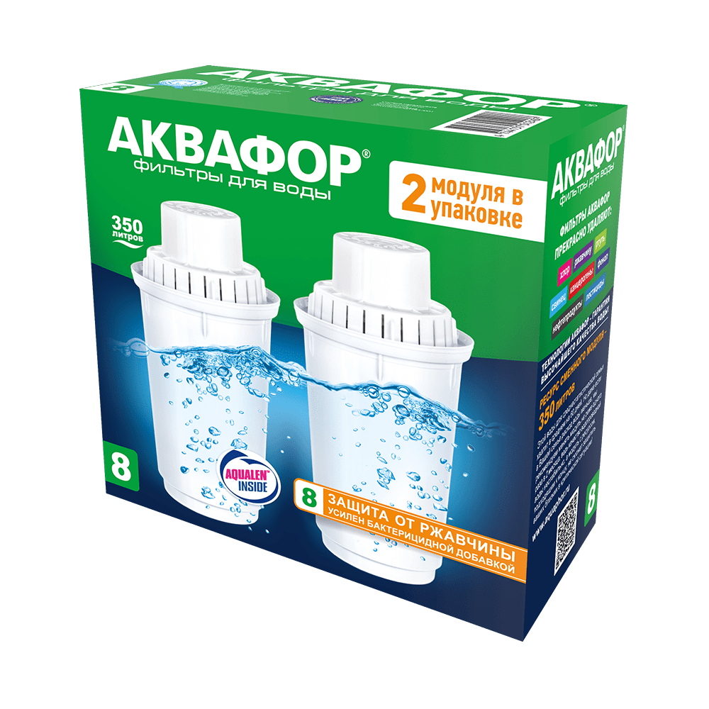 АКВАФОР В8 (В100-8)</br>Комплект из 2 штук — фото 1 АКВАФОР В8 (В100-8)</br>Комплект из 2 штук — фото 1
